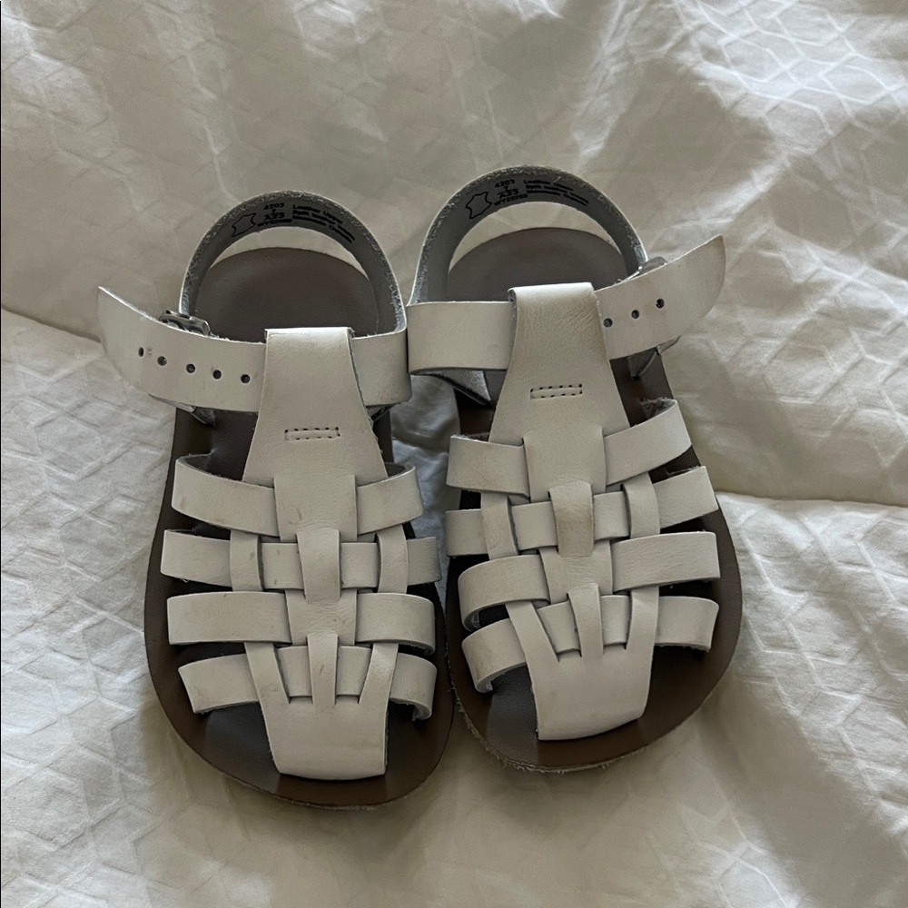 Salt Water Sandals by Hoy - Classic White Kids Sandals